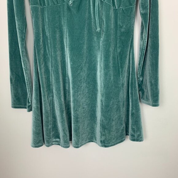NWT Bluenotes Velour Corset Mini Dress - Picture 6 of 10
